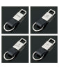 Showoff Metal and leather Keychain